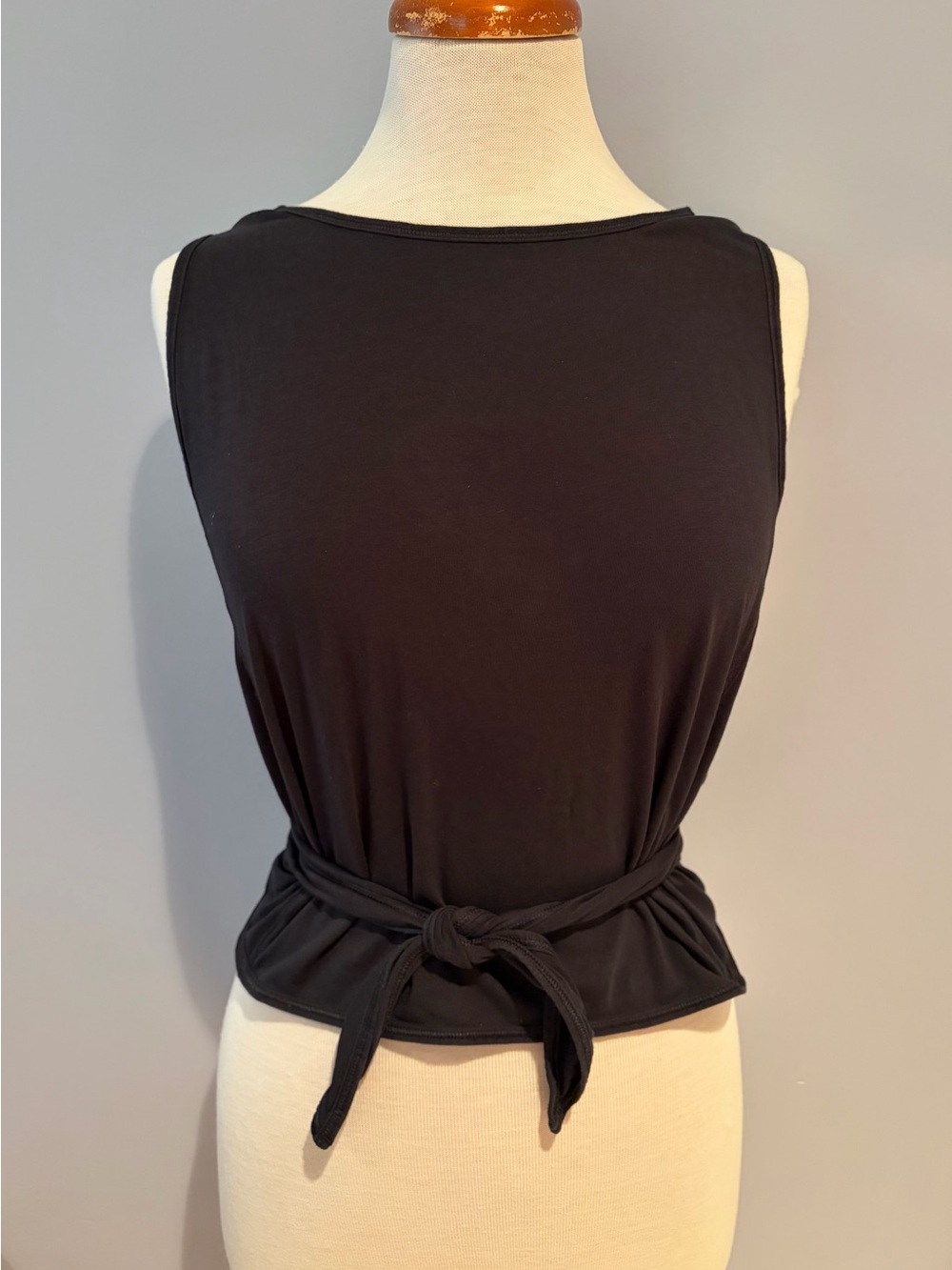 lululemon athletica Black Sleeveless Tie- Tank